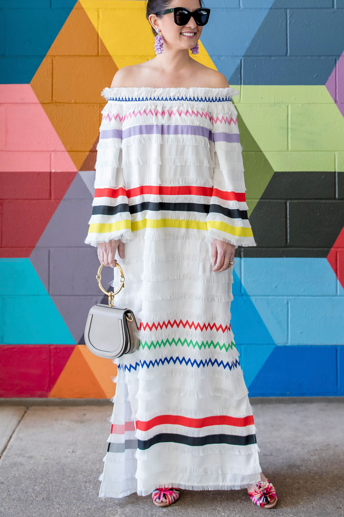 Cynthia Rowley Ditch Plains Fringe Maxi Dress