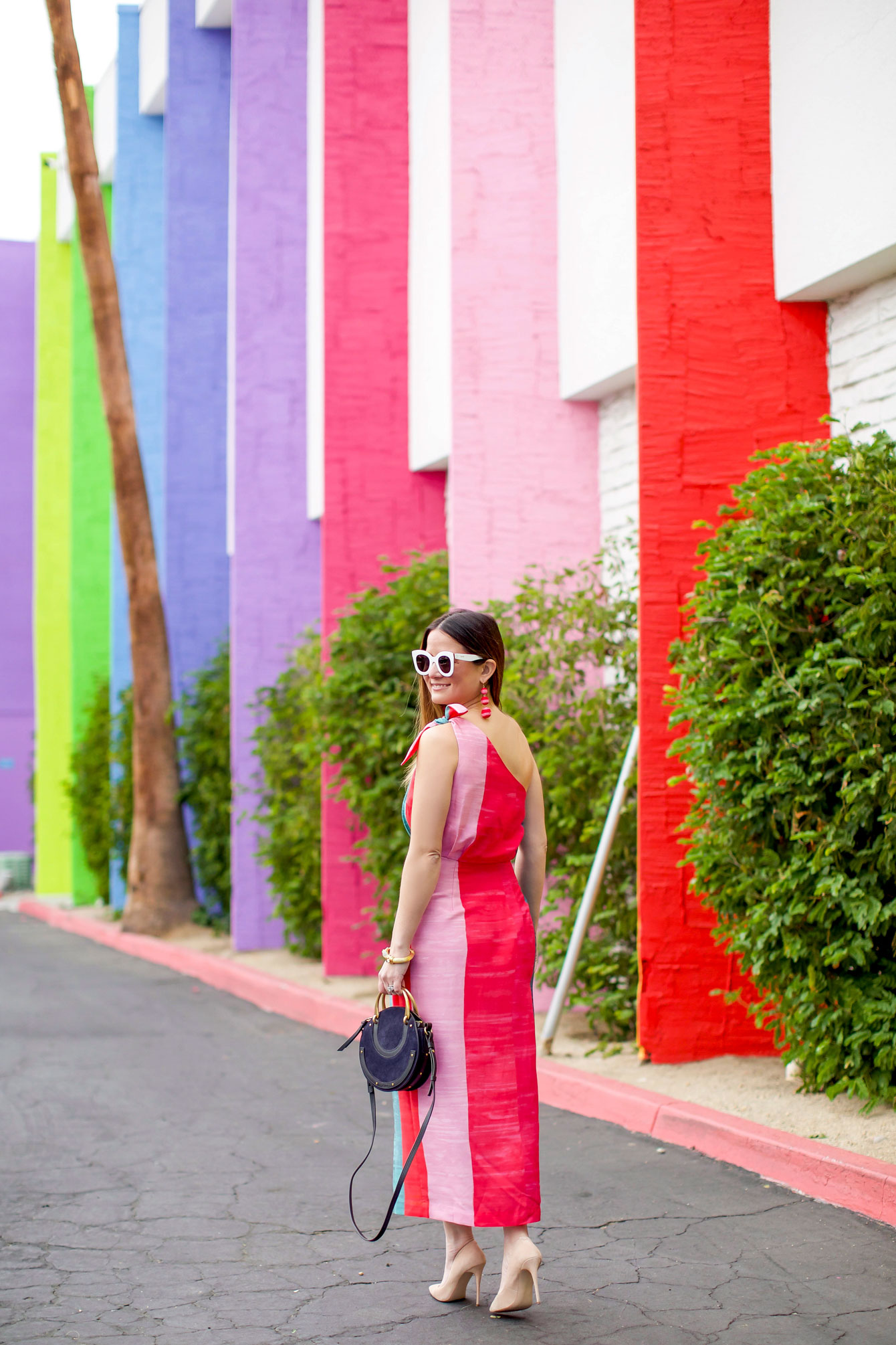 Jennifer Lake Red Pink Dress