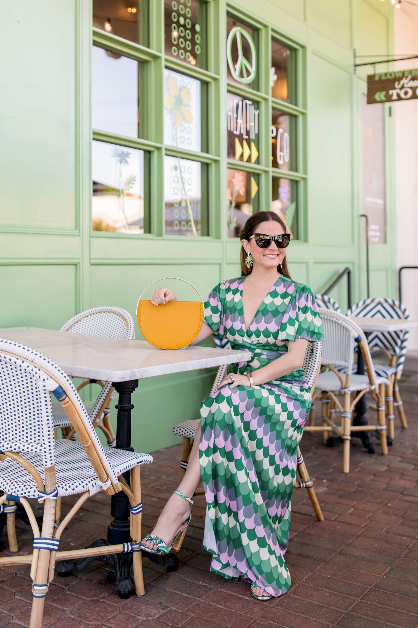 ModCloth Printed Wrap Maxi Dress