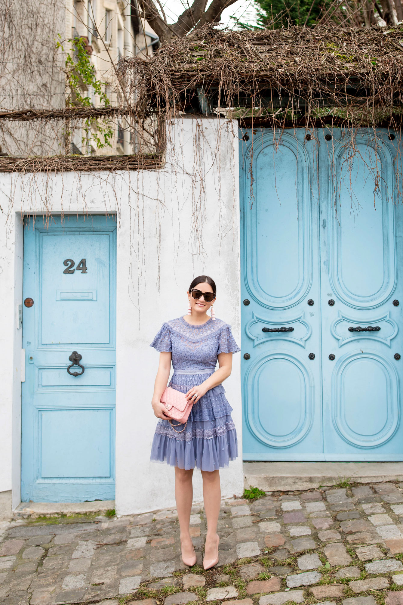 Needle and Thread Blue Lace Dress