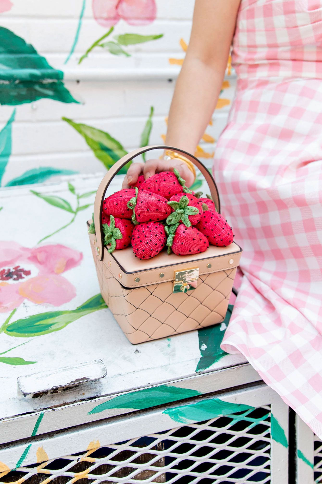 Kate Spade Strawberry Basket Novelty Bag