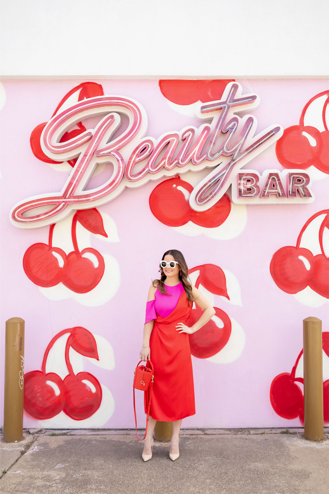 Beauty Bar Dallas Cherry Mural