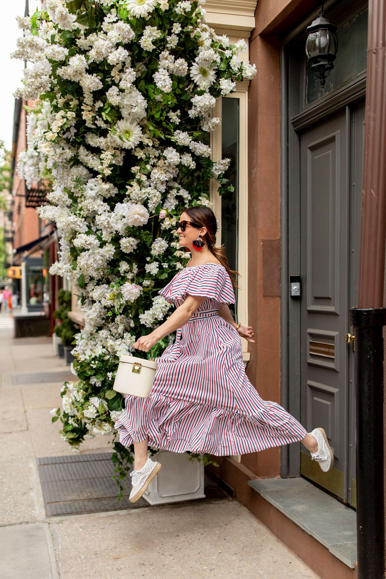 Jennifer Lake Leaping Stripe Dress