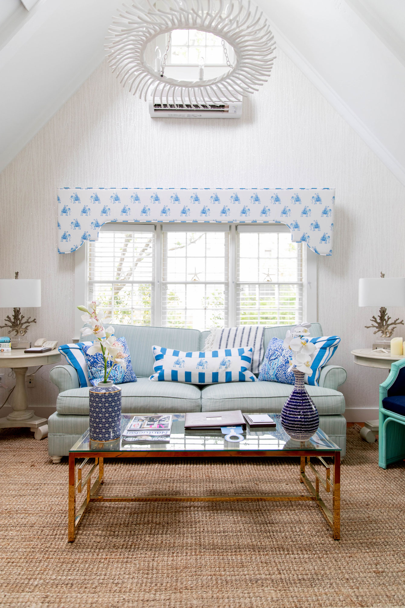 Lilly Pulitzer Cottage Living Room