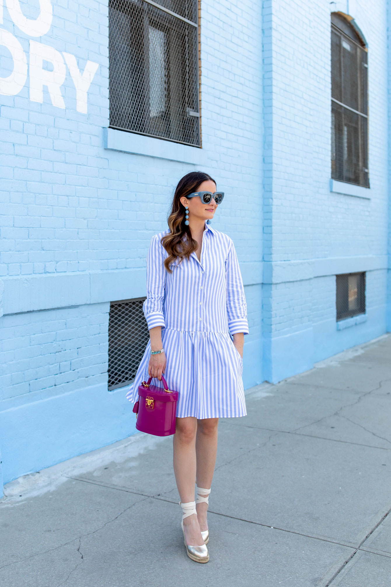 Tuckernuck Blur Stripe Shirt Dress