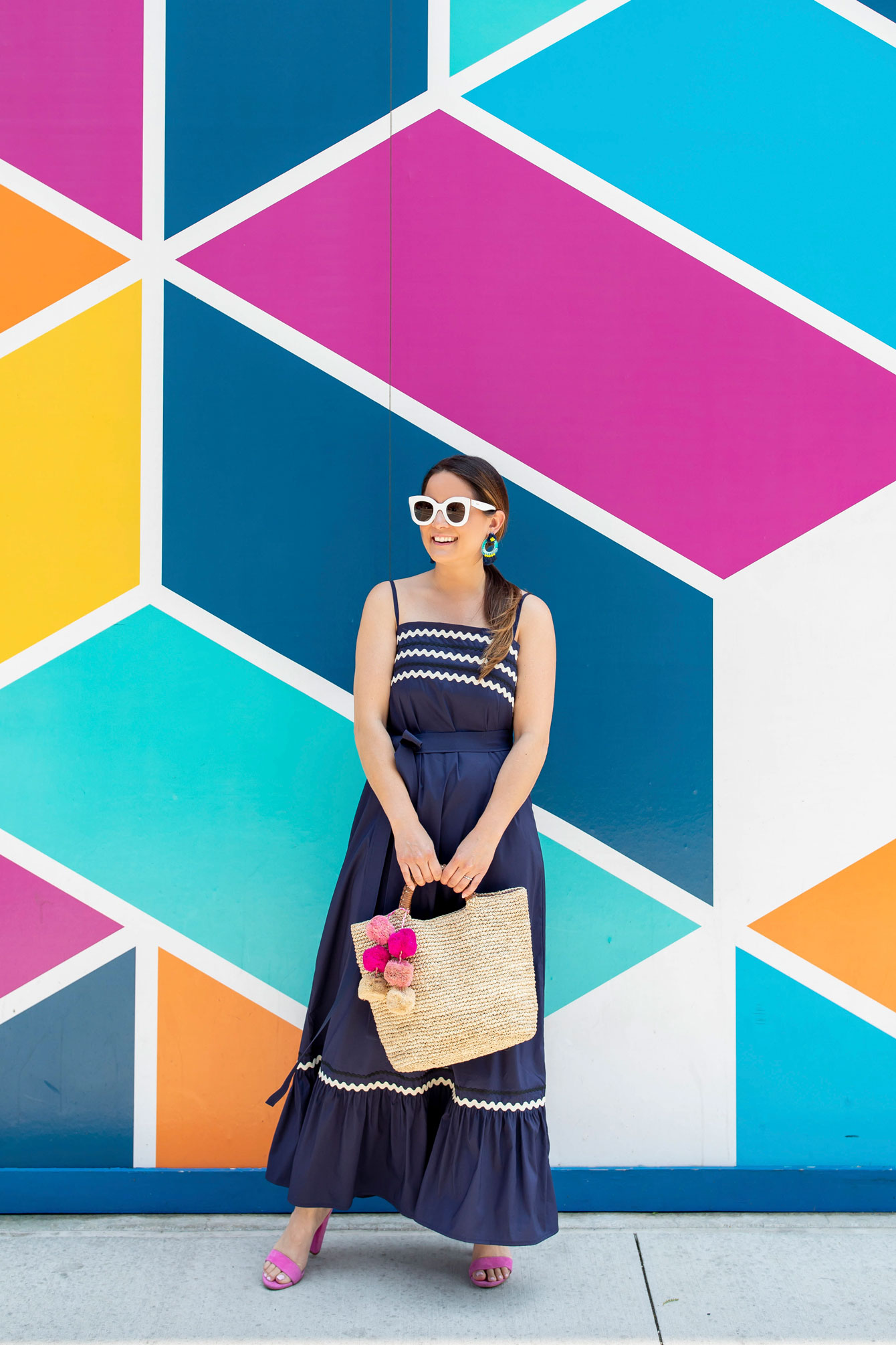 Vineyard Vines Navy Maxi Dress