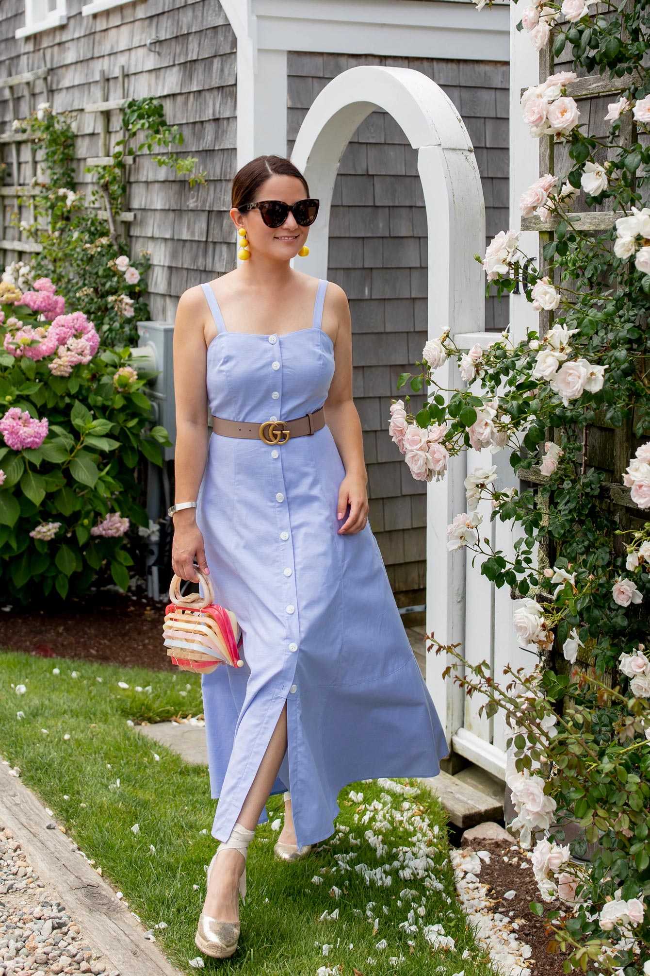 1901 Nordstrom Blue Chambray Dress