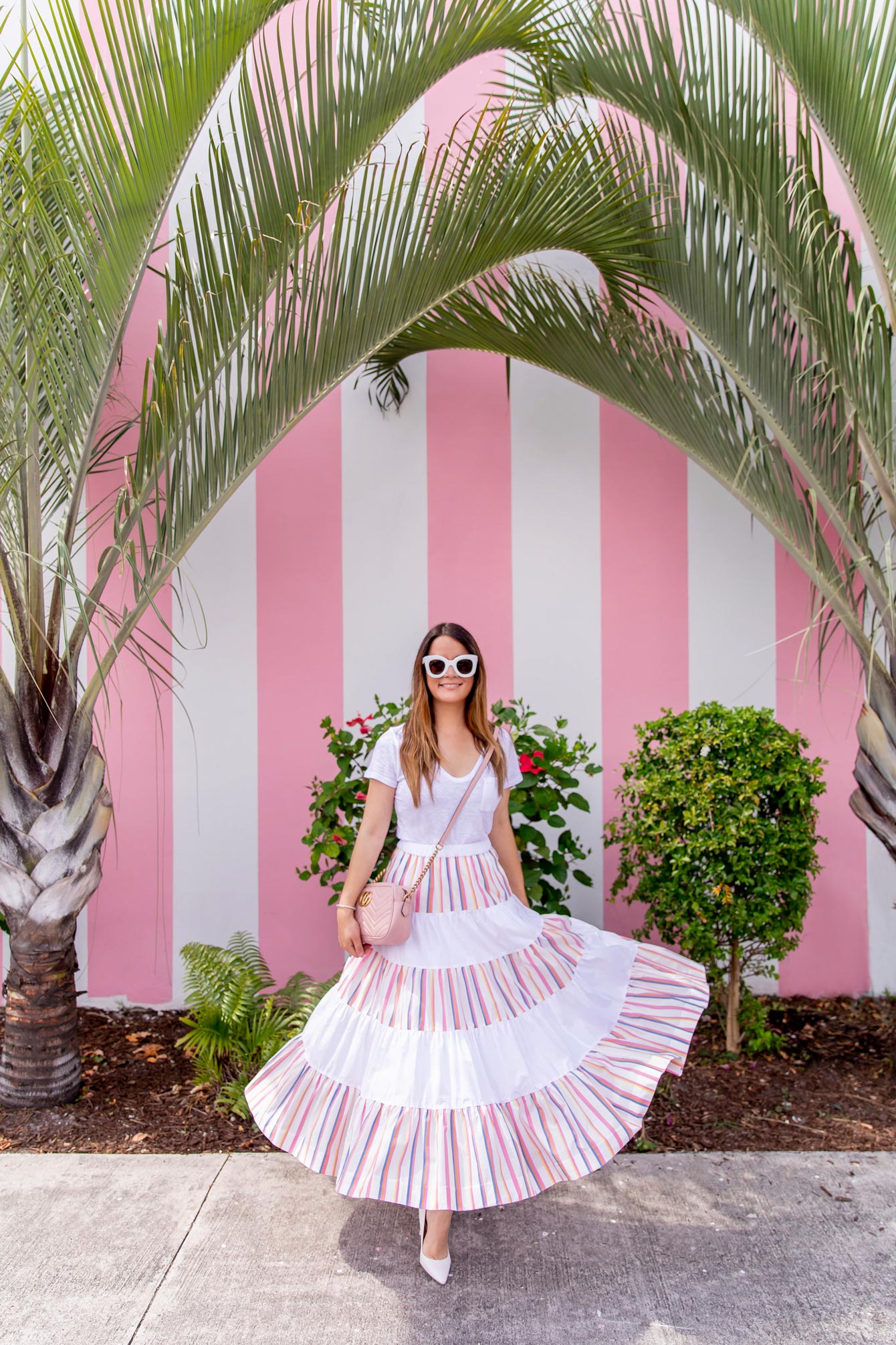 J Crew Colorful Stripe Midi Skirt