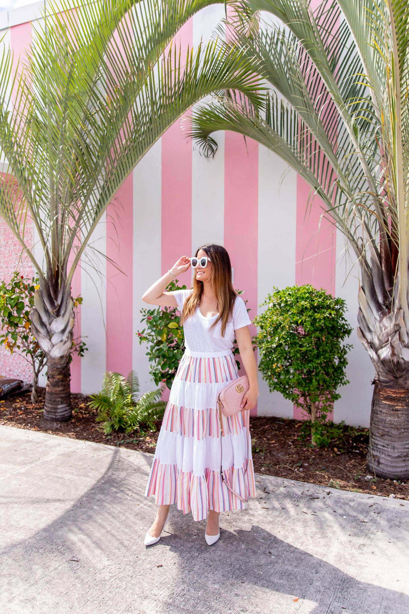 Jennifer Lake Pink Stripe Wall