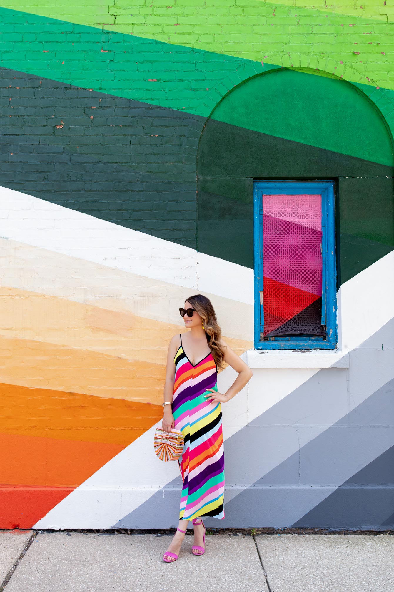 Multicolor Stripe Mural Chicago Multicolor Stripe Mural Chicago