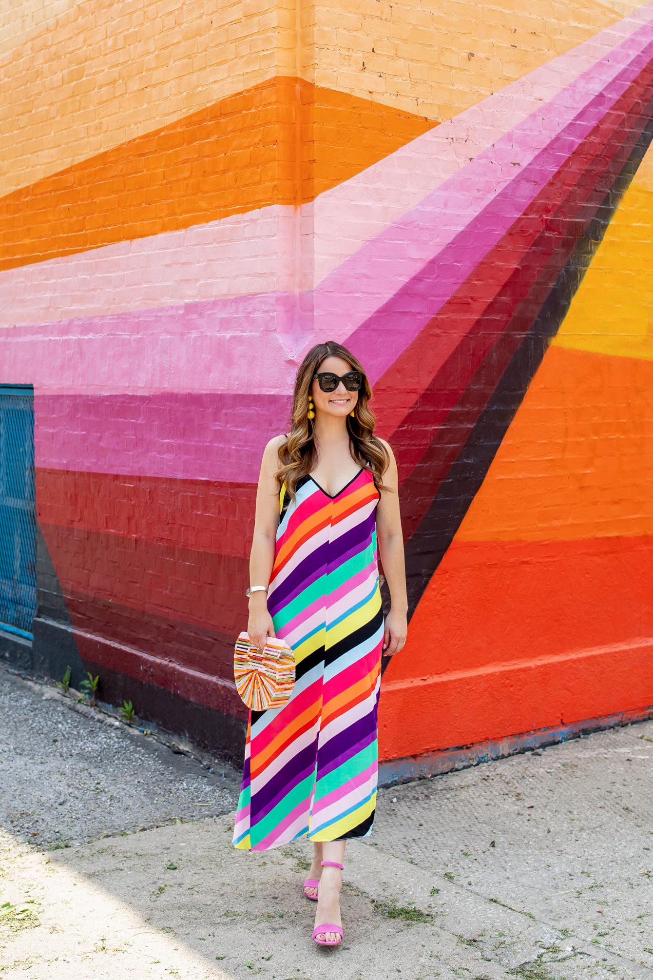 topshop striped maxi dress