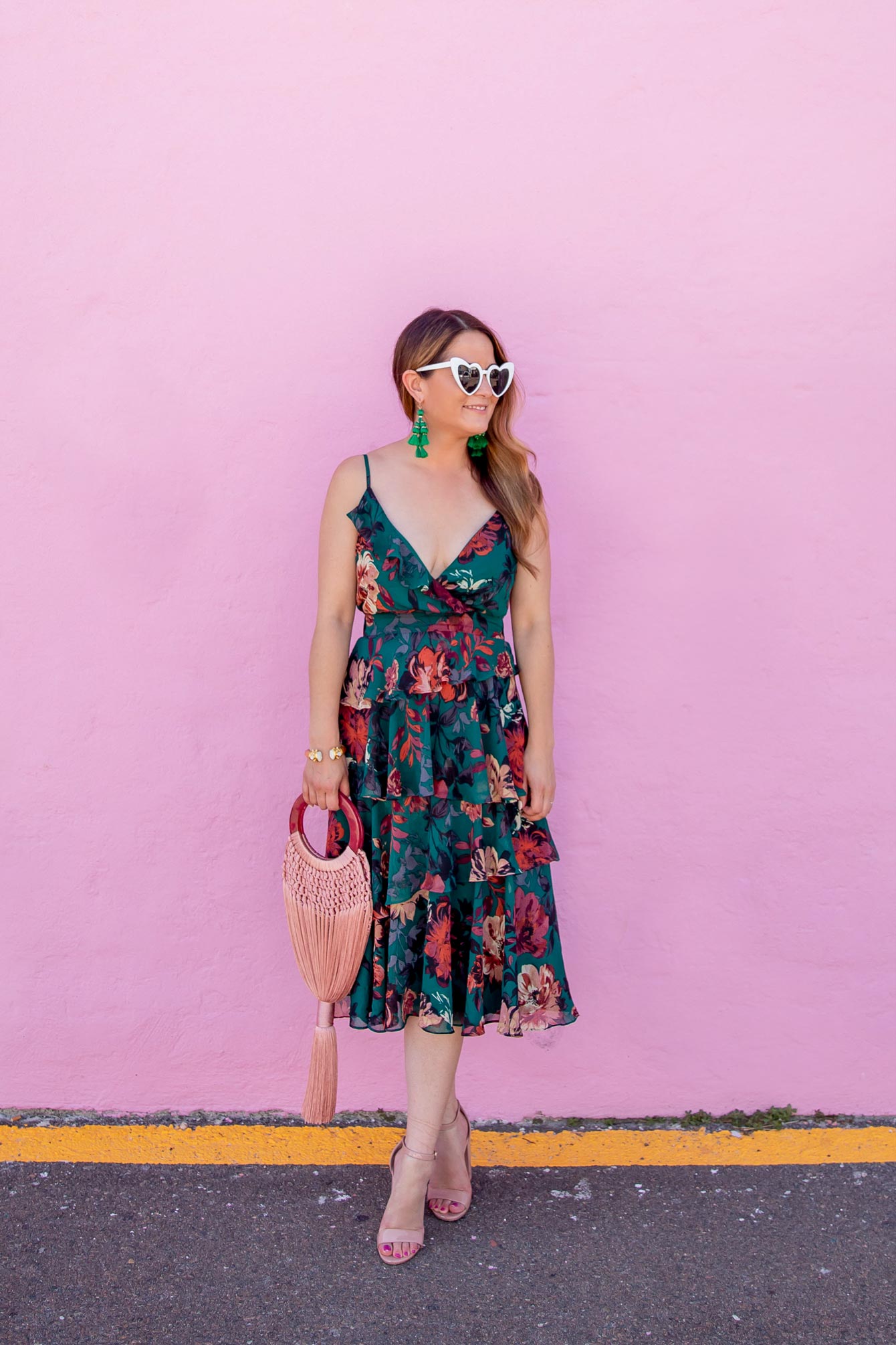 Floral Tiered Ruffle Dress