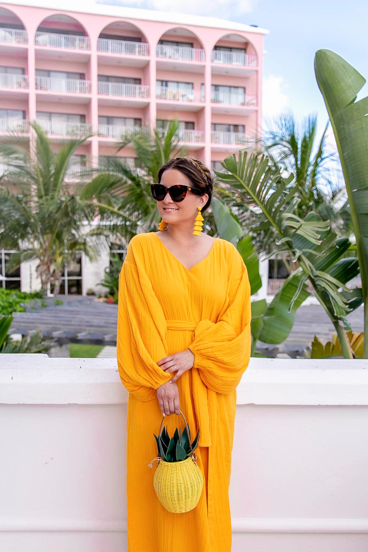 Rhode Resort Yellow Midi Dress