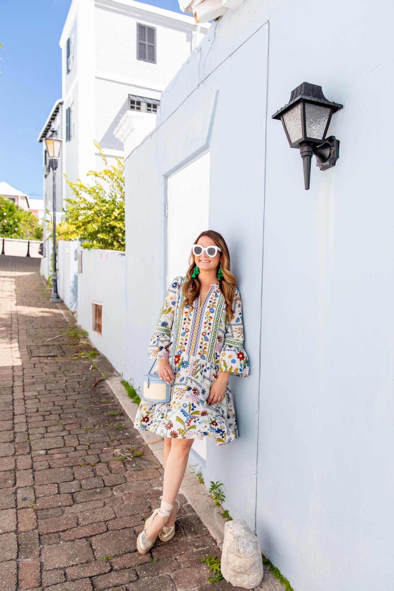 Hunting Season Iraca Trunk Bag and Tory Burch Dress - Style Charade