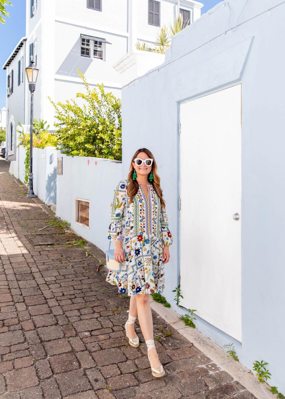 Hunting Season Iraca Trunk Bag and Tory Burch Dress - Style Charade