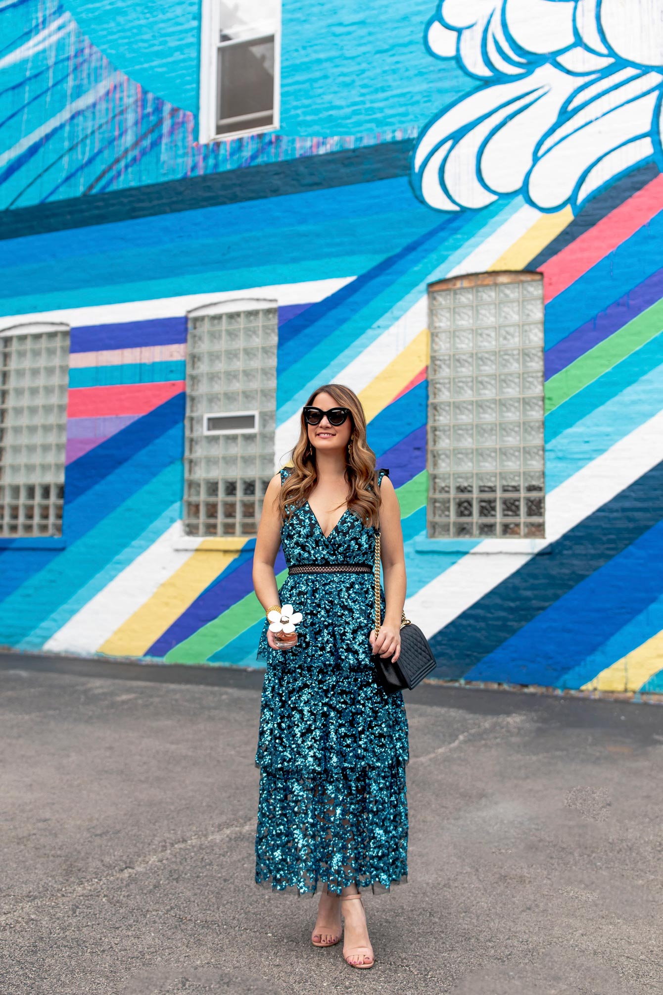 Colorful Stripe Mural Chicago