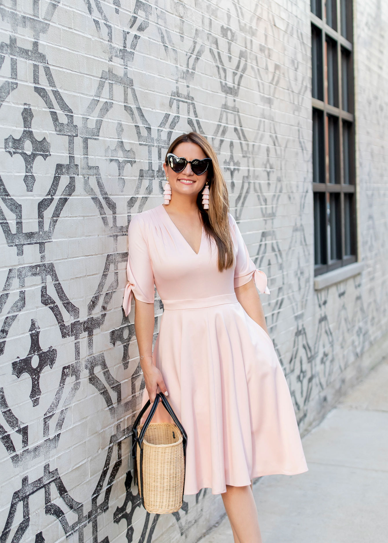 Gal Meets Glam Pink Fit Flare Dress