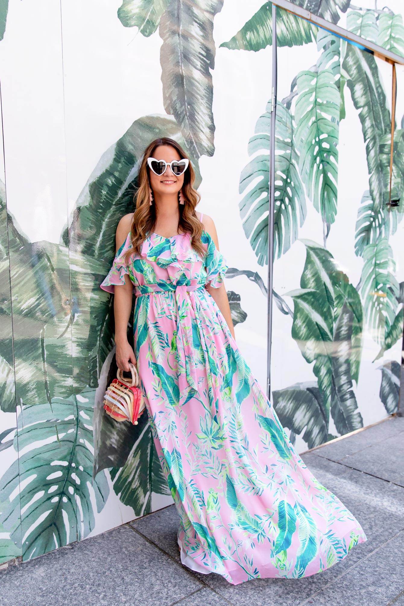 Lilly Pulitzer Palm Print Maxi