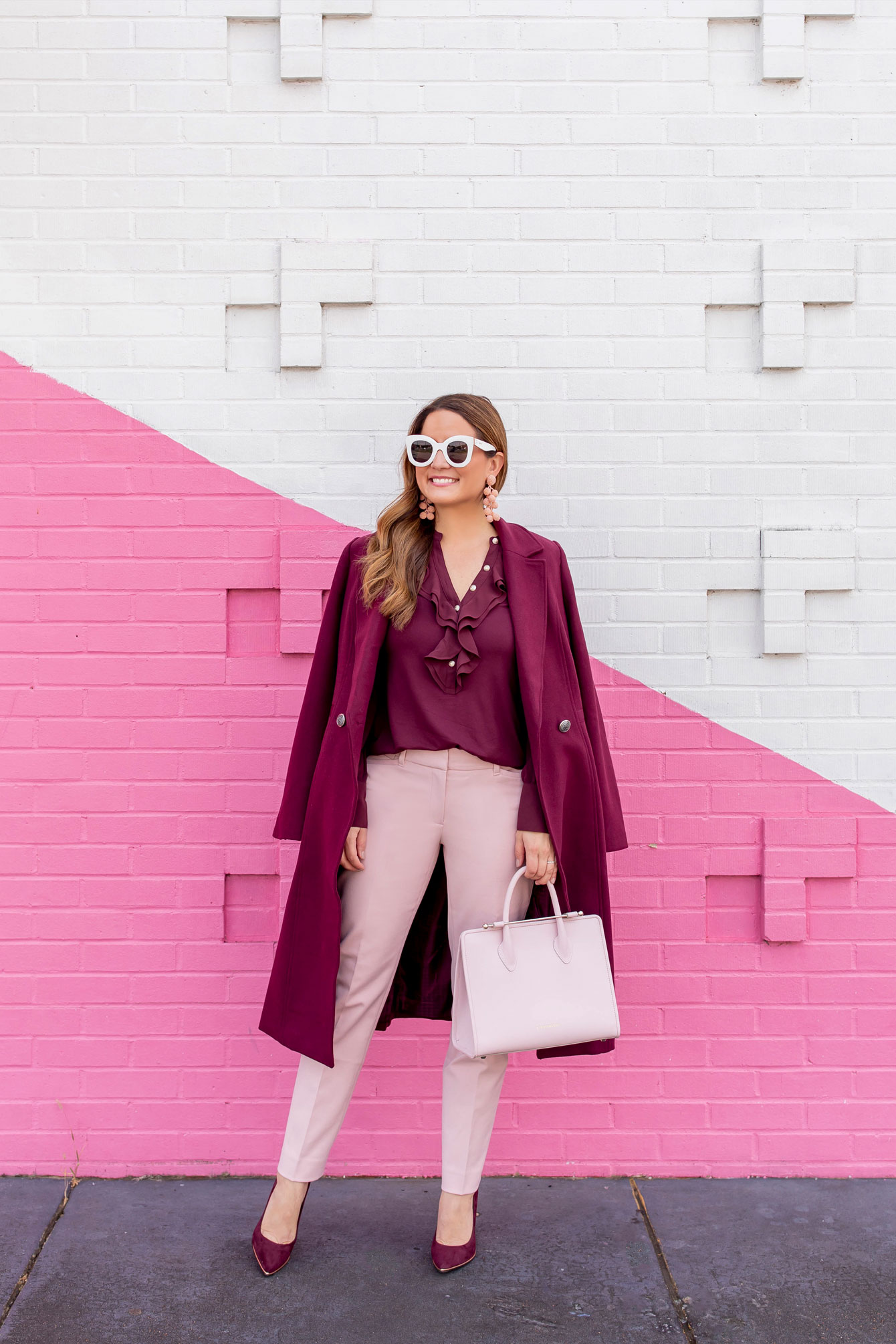 Pink Burgundy Outfit