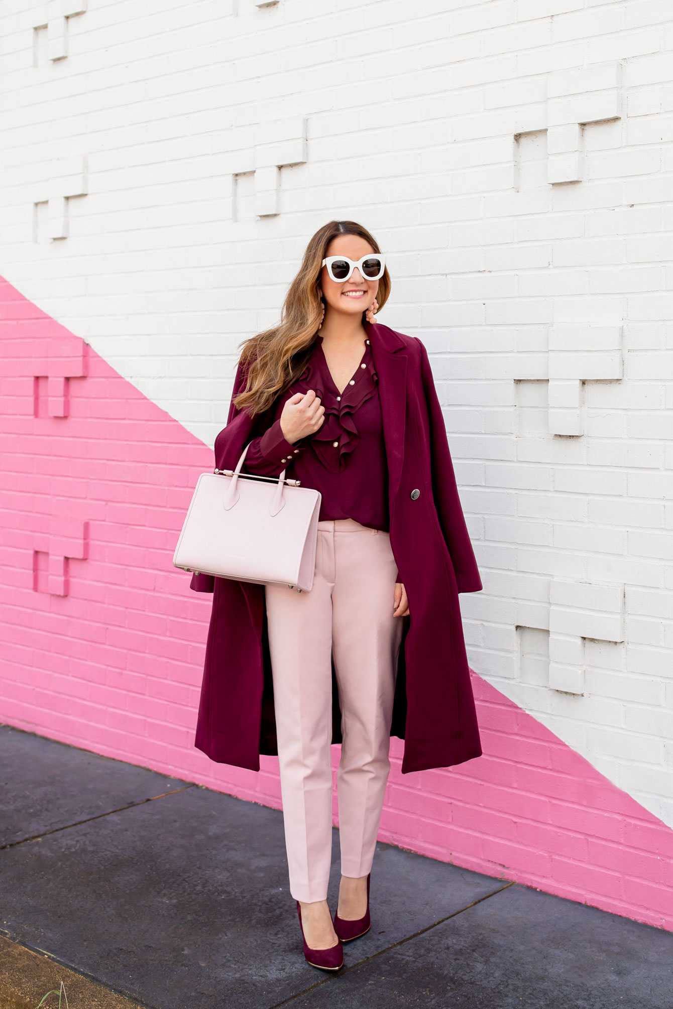 WHBM Pink Slim Pants