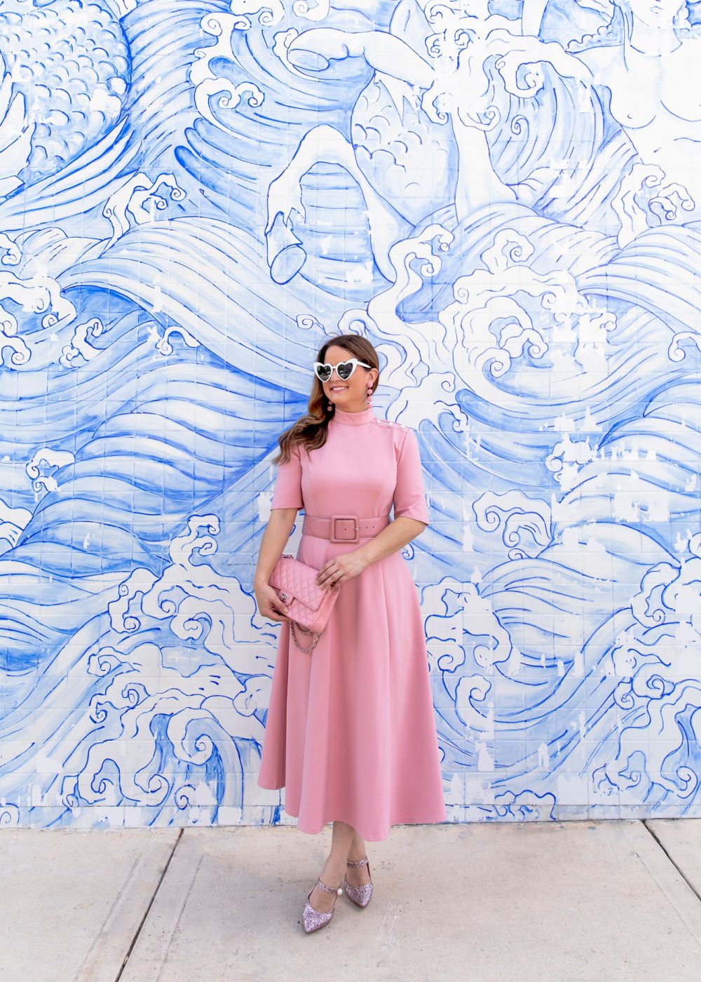 Blair Eadie Pink Midi Dress