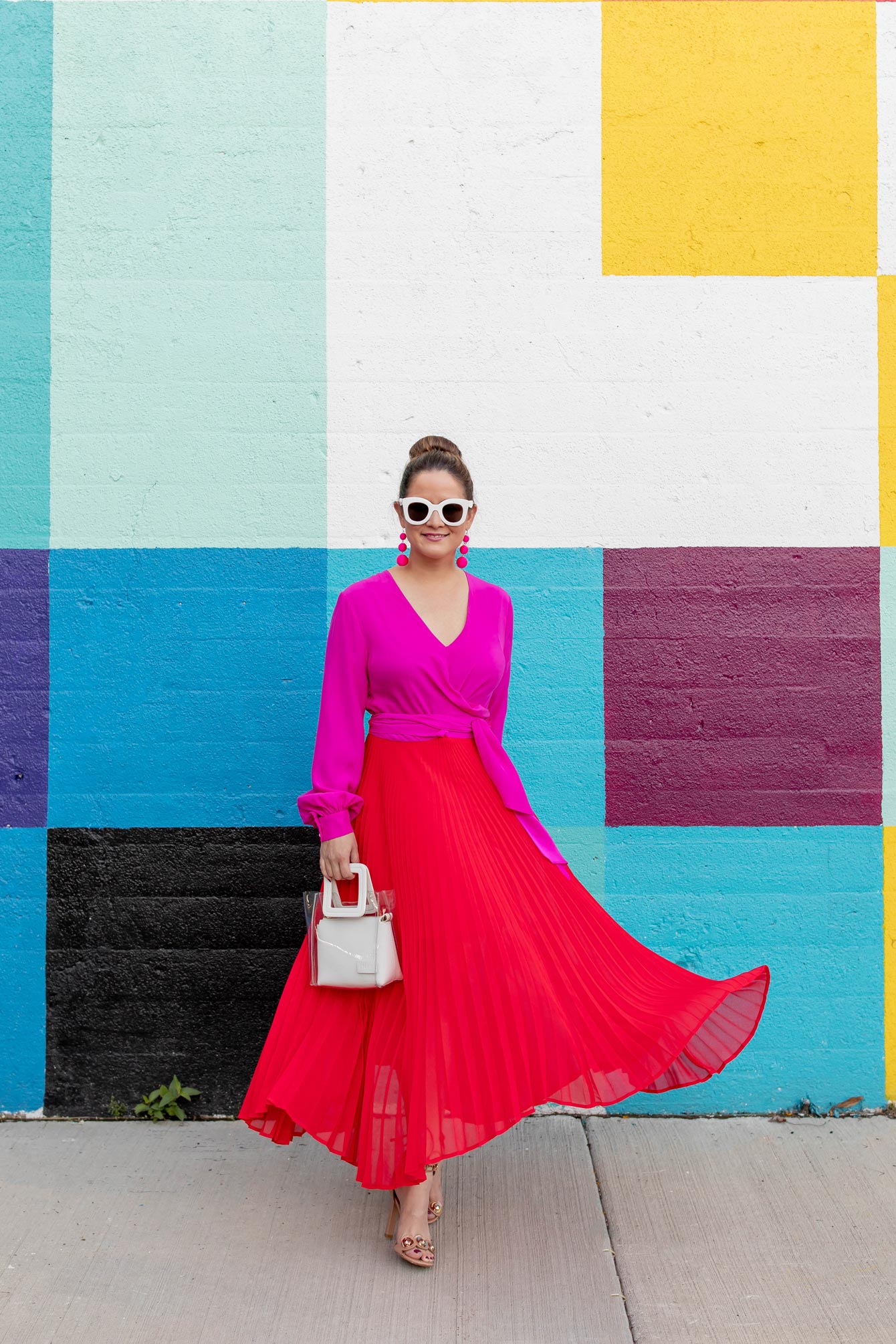 Colorblock Rainbow Mural Chicago