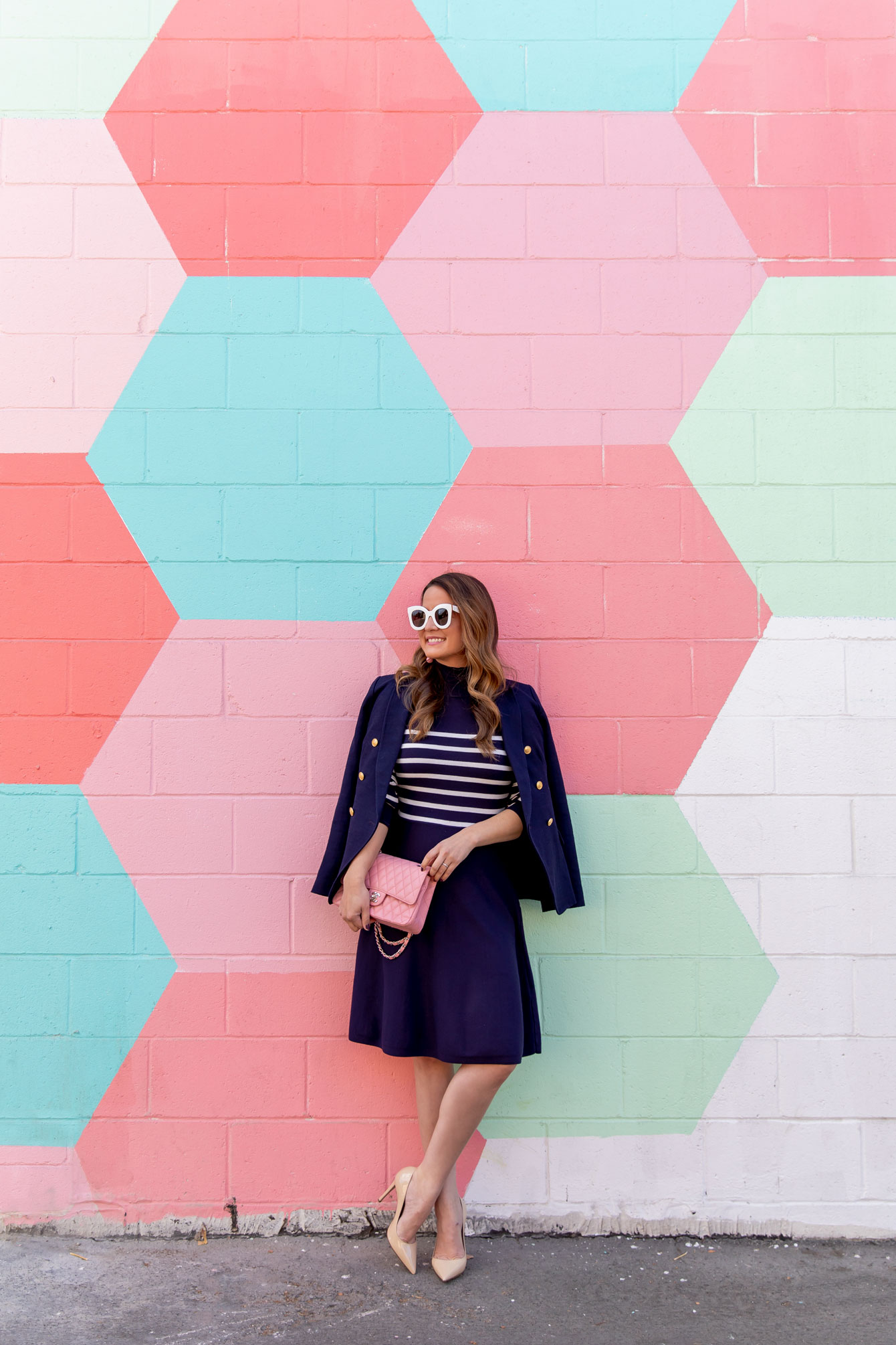 Colorful Hexagon Mural Los Angeles