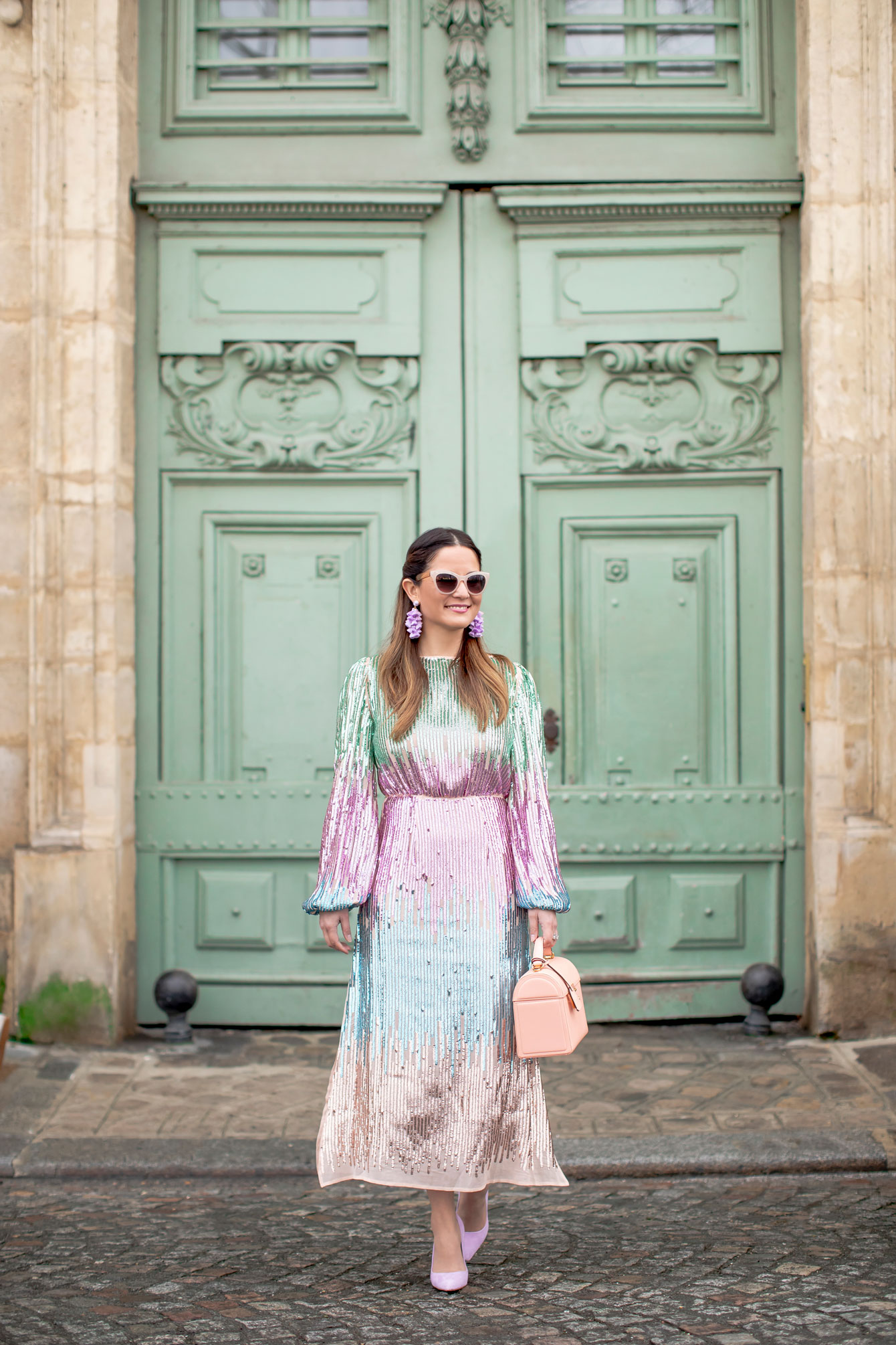 Rixo Sequin Ombre Dress