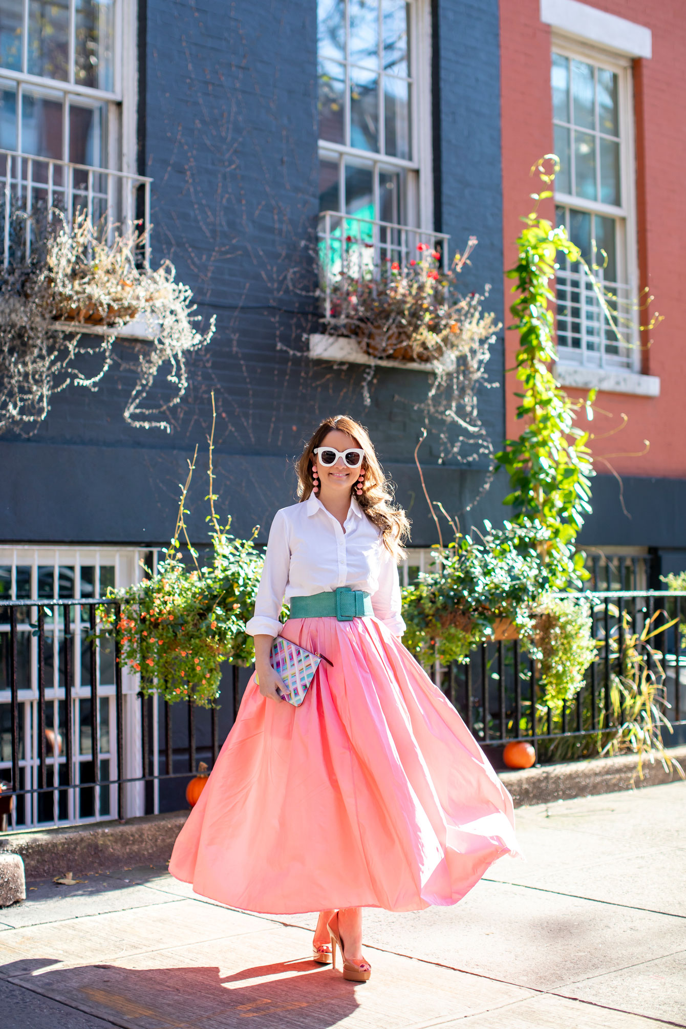 Jennifer Lake Pink Maxi Skirt