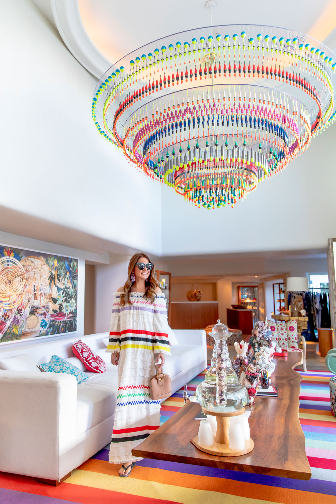 Faena Miami Beach Colorful Chandelier