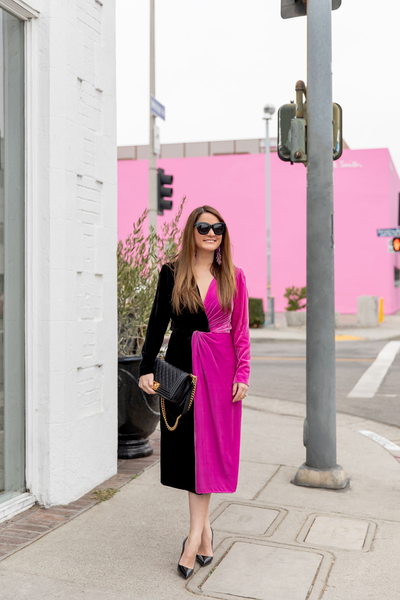 Jennifer Lake Pink Wall Los Angeles