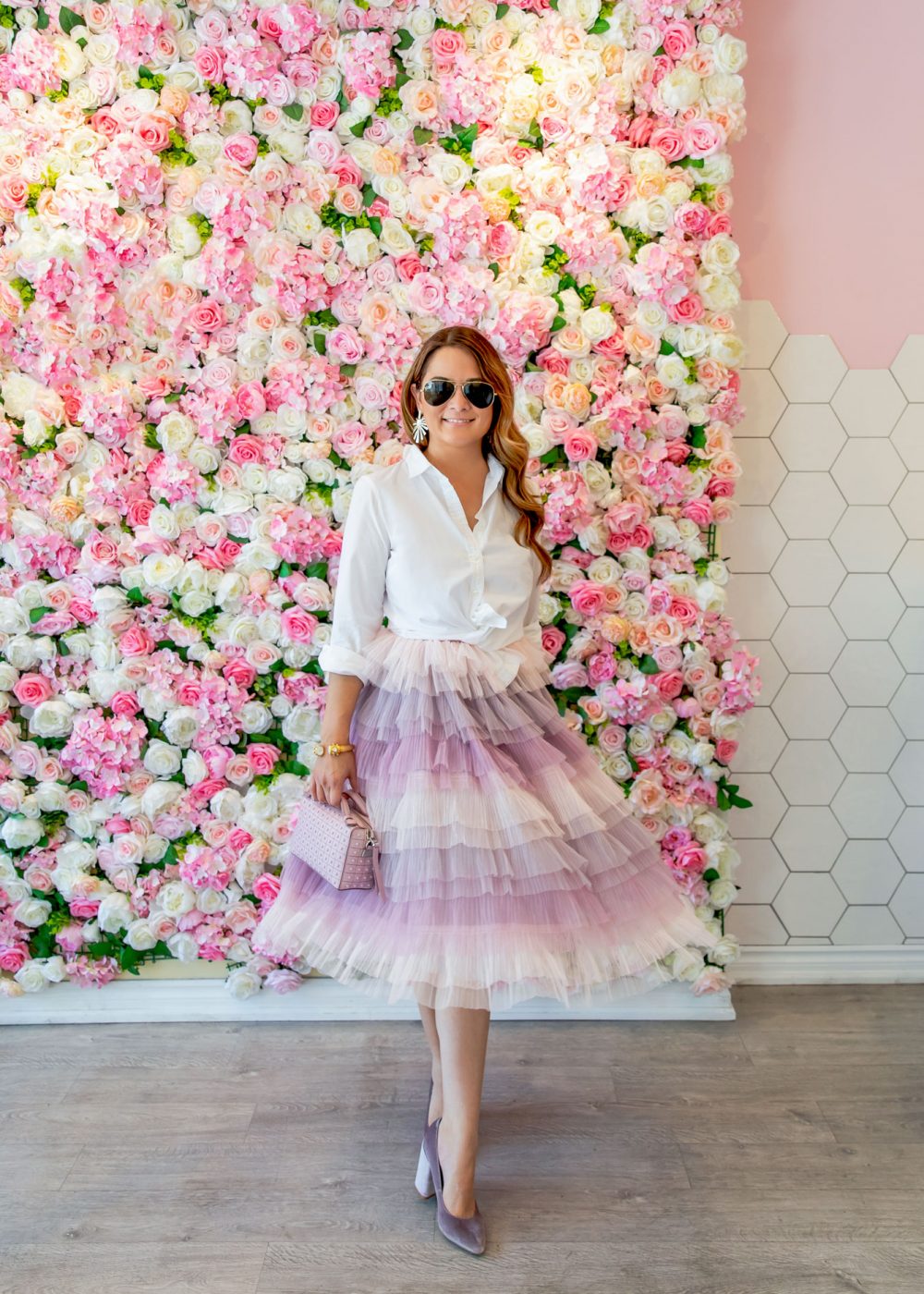 Jennifer Lake Tulle Ombre Skirt