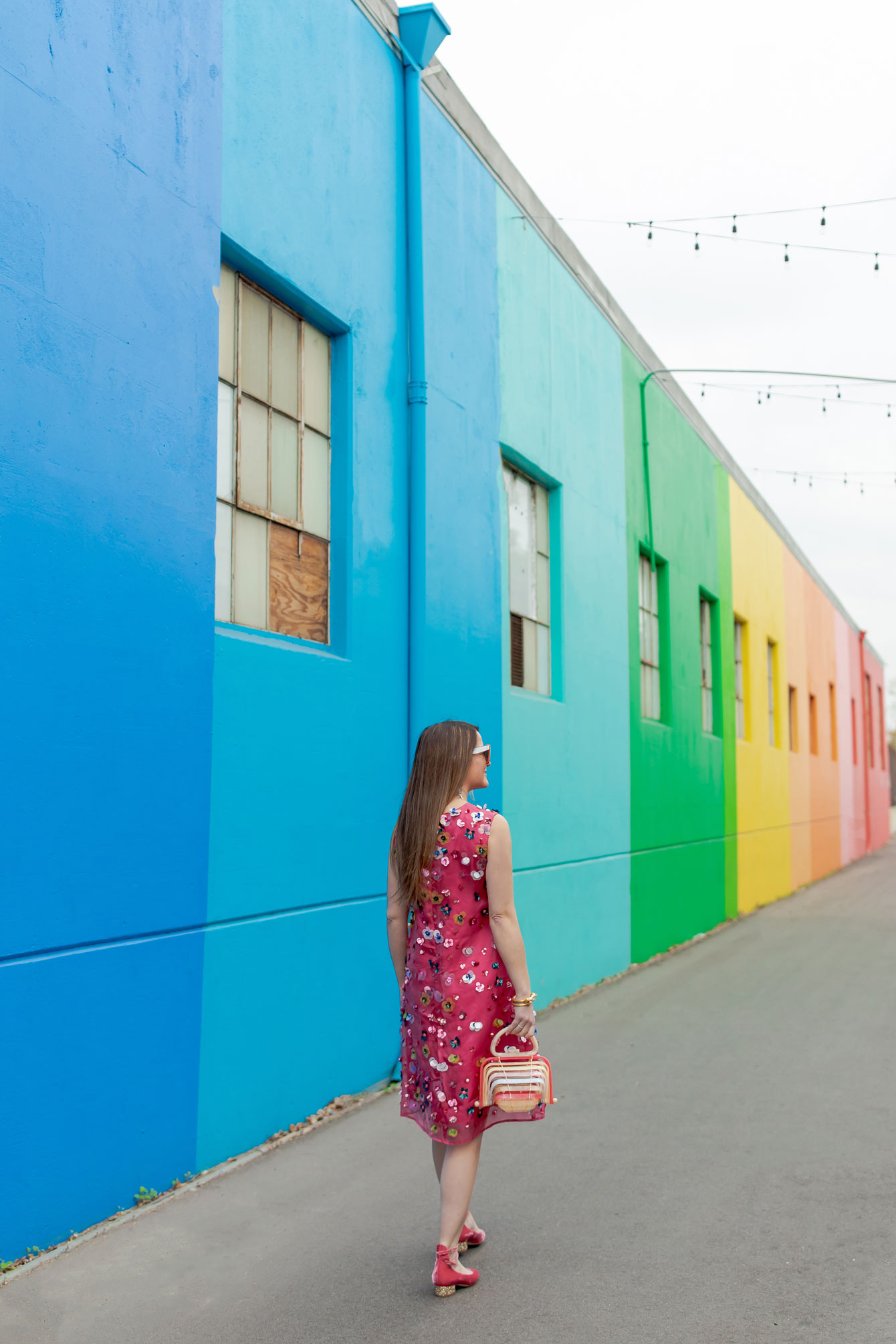 Rainbow Mural Wall Los Angeles