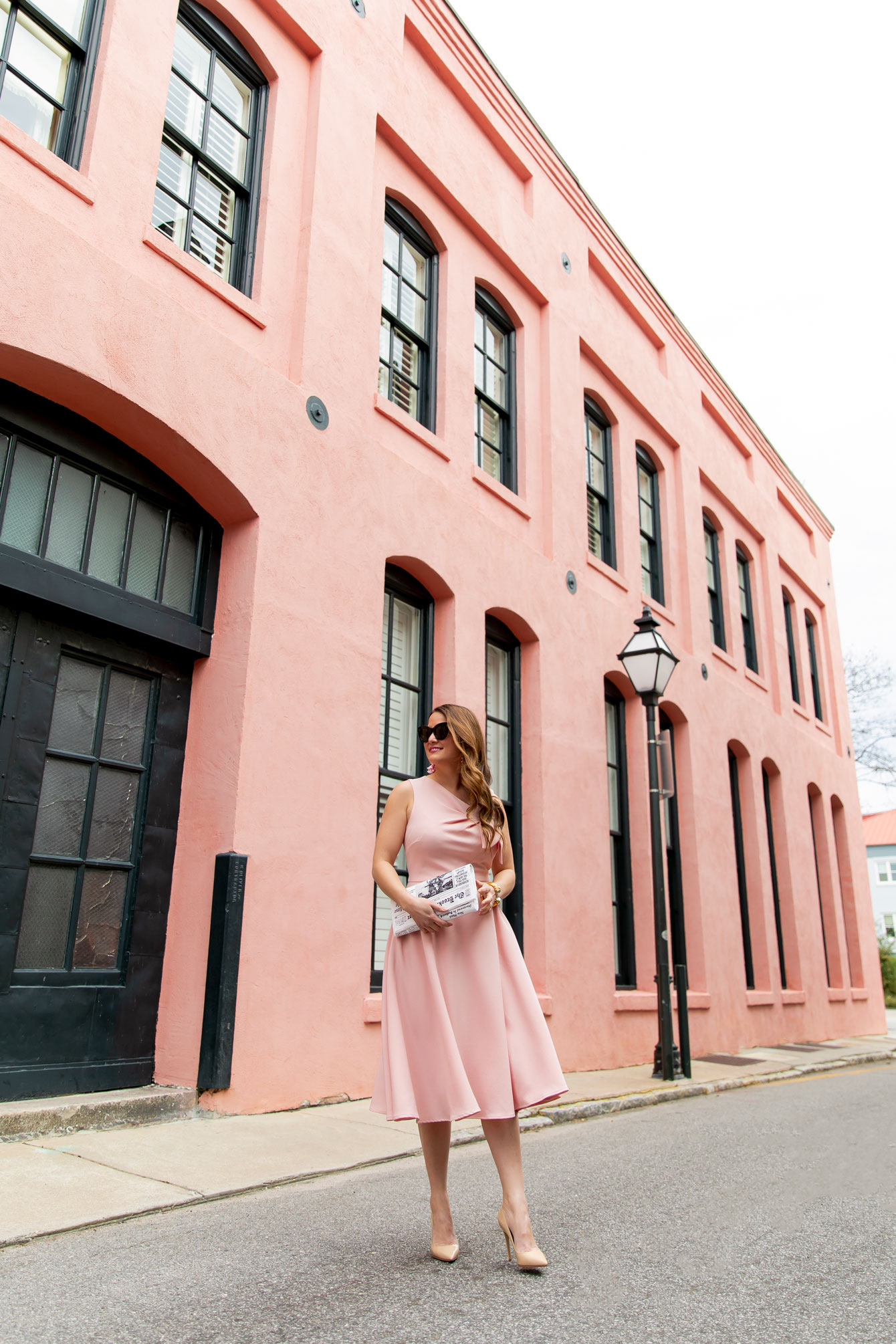 Jennifer Lake Pink Dress Charleston