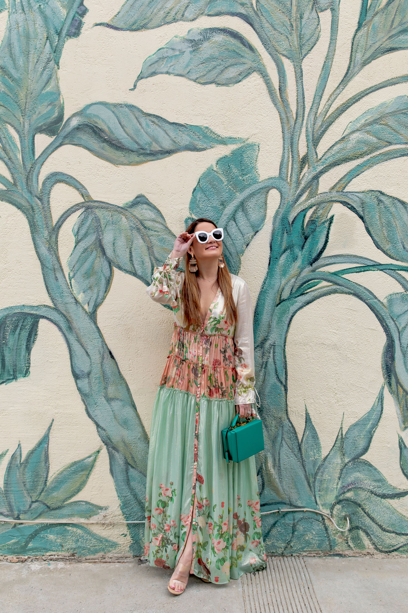 Rococo Sand Green Floral Dress