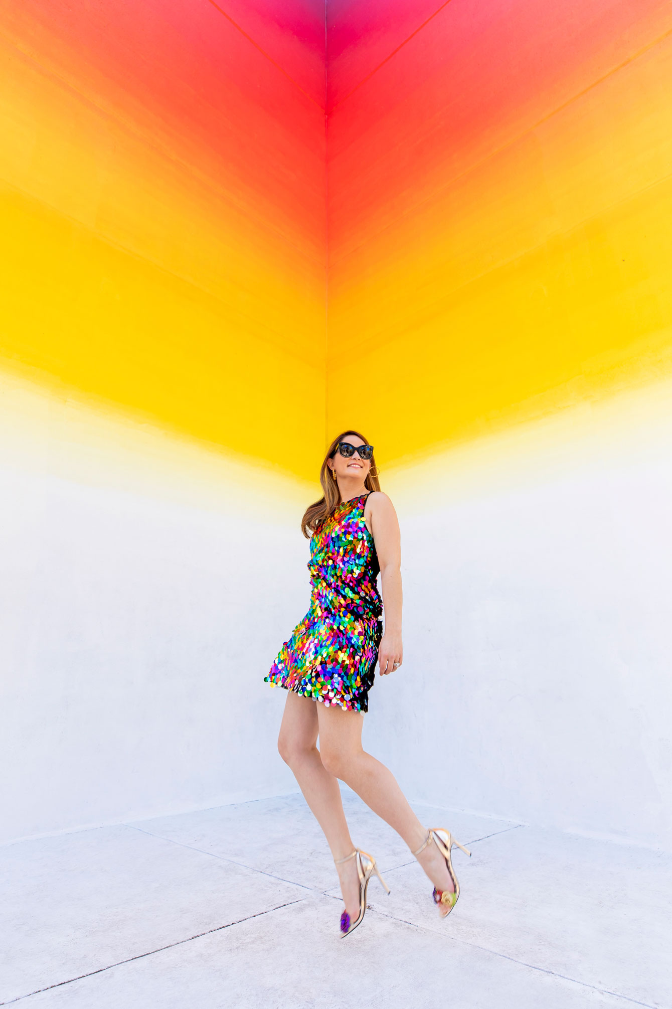 Betsey Johnson Multicolor Sequin Dress