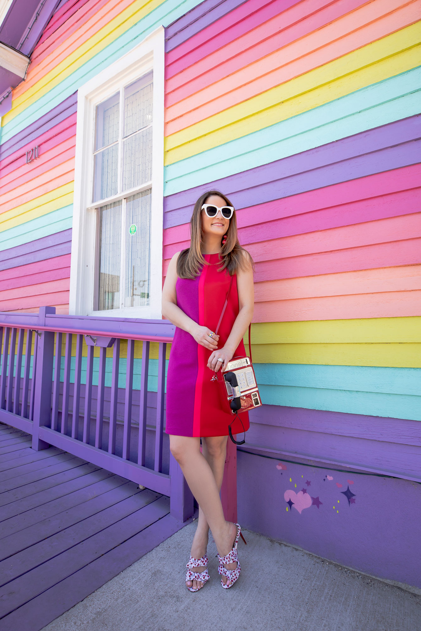 Betsey Johnson Red Pink Dress