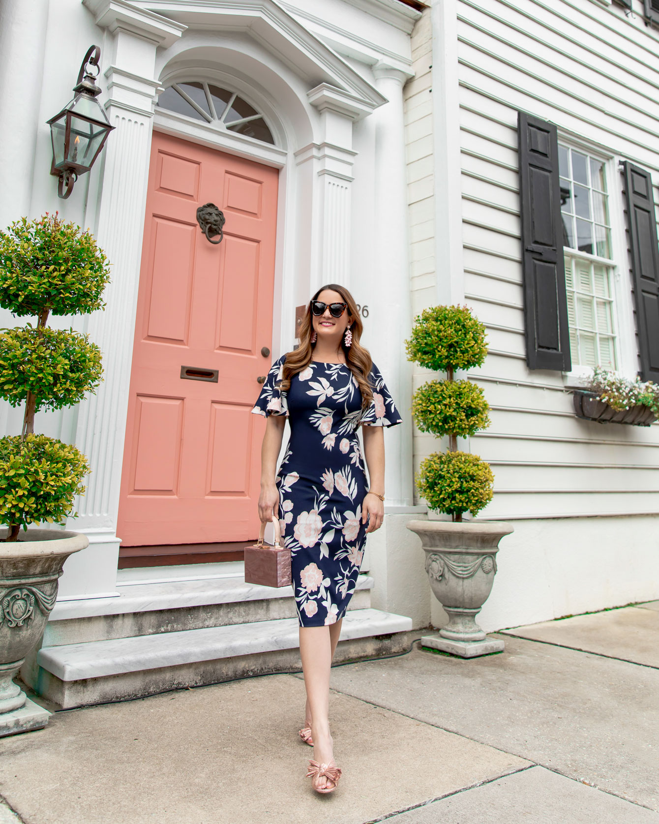 Eliza J Floral Shift Dress