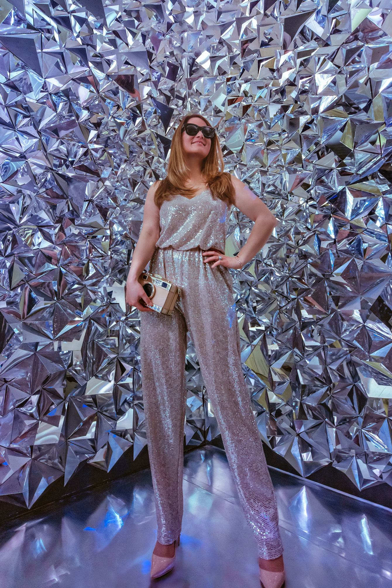 Eliza J Sequin Jumpsuit