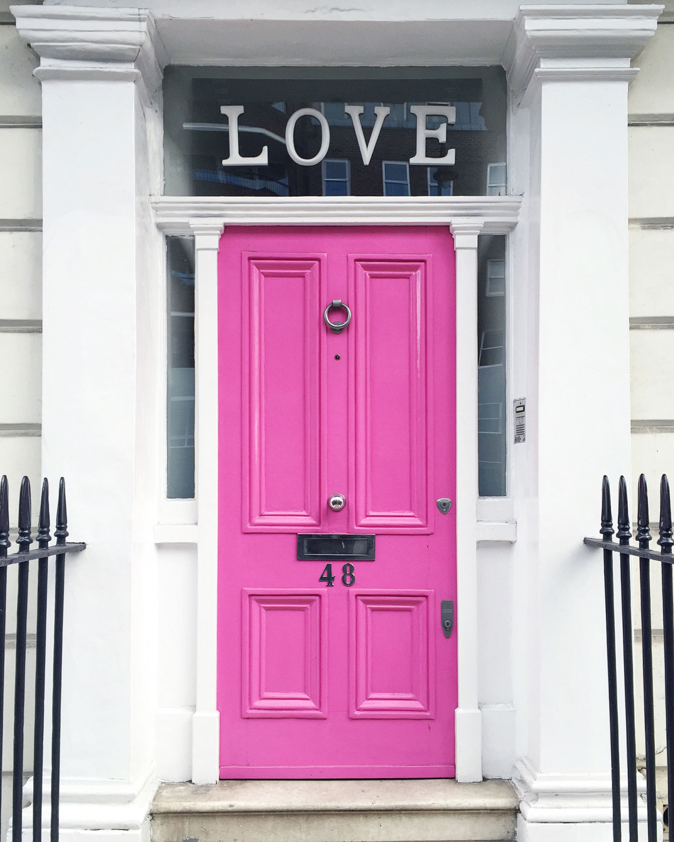 London Pink Love Door