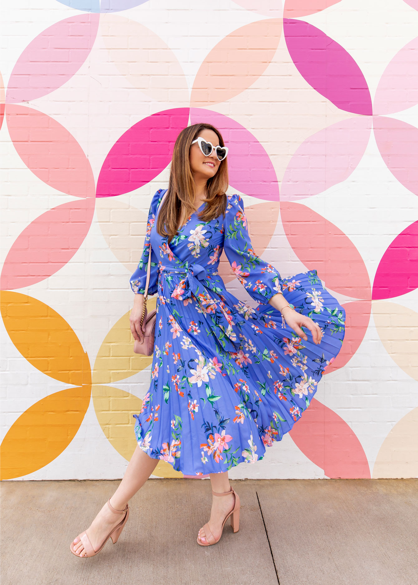 Floral Pleated Shift Dress + Birthday Thoughts - A Good Hue