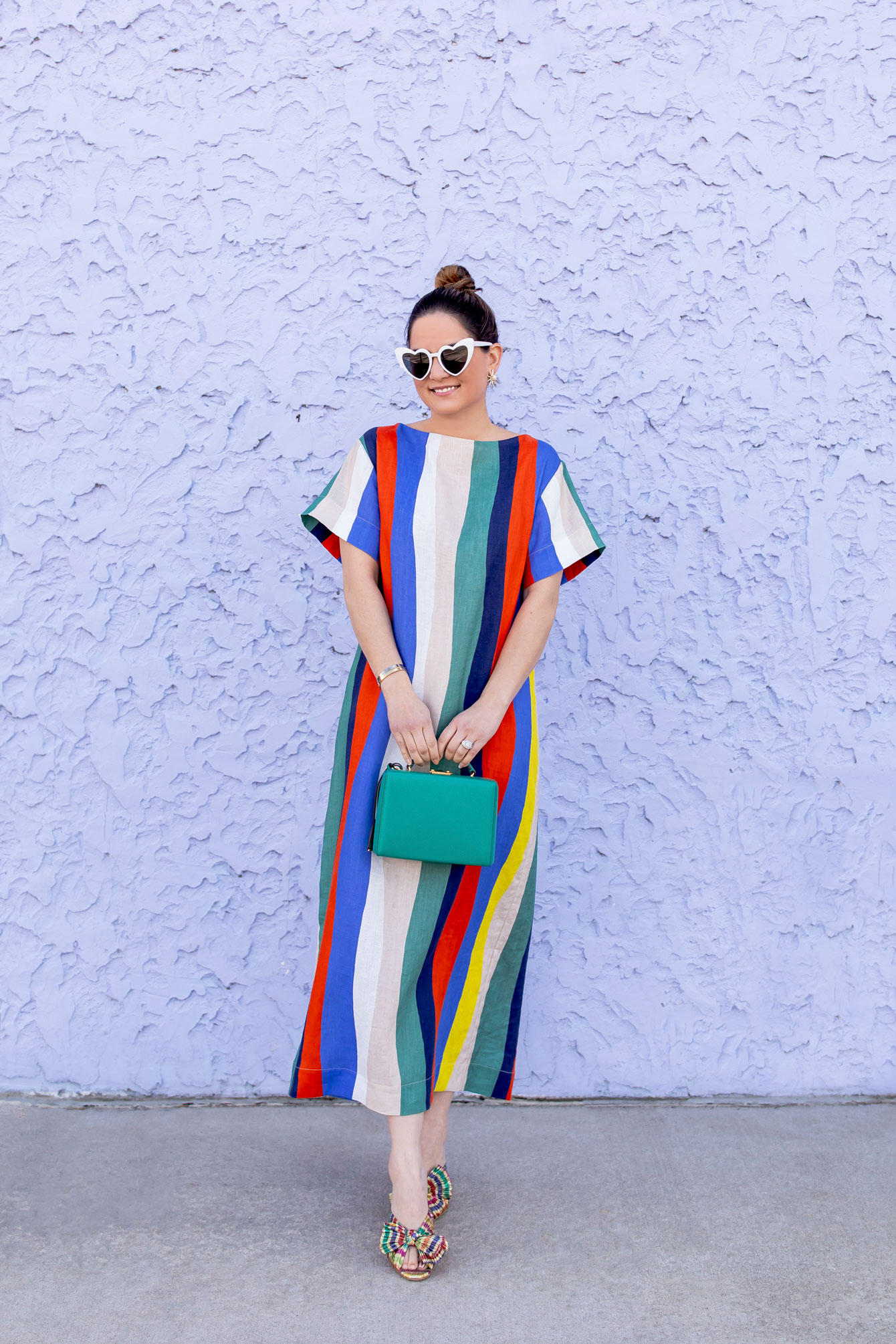 WHIT Rainbow Stripe Dress