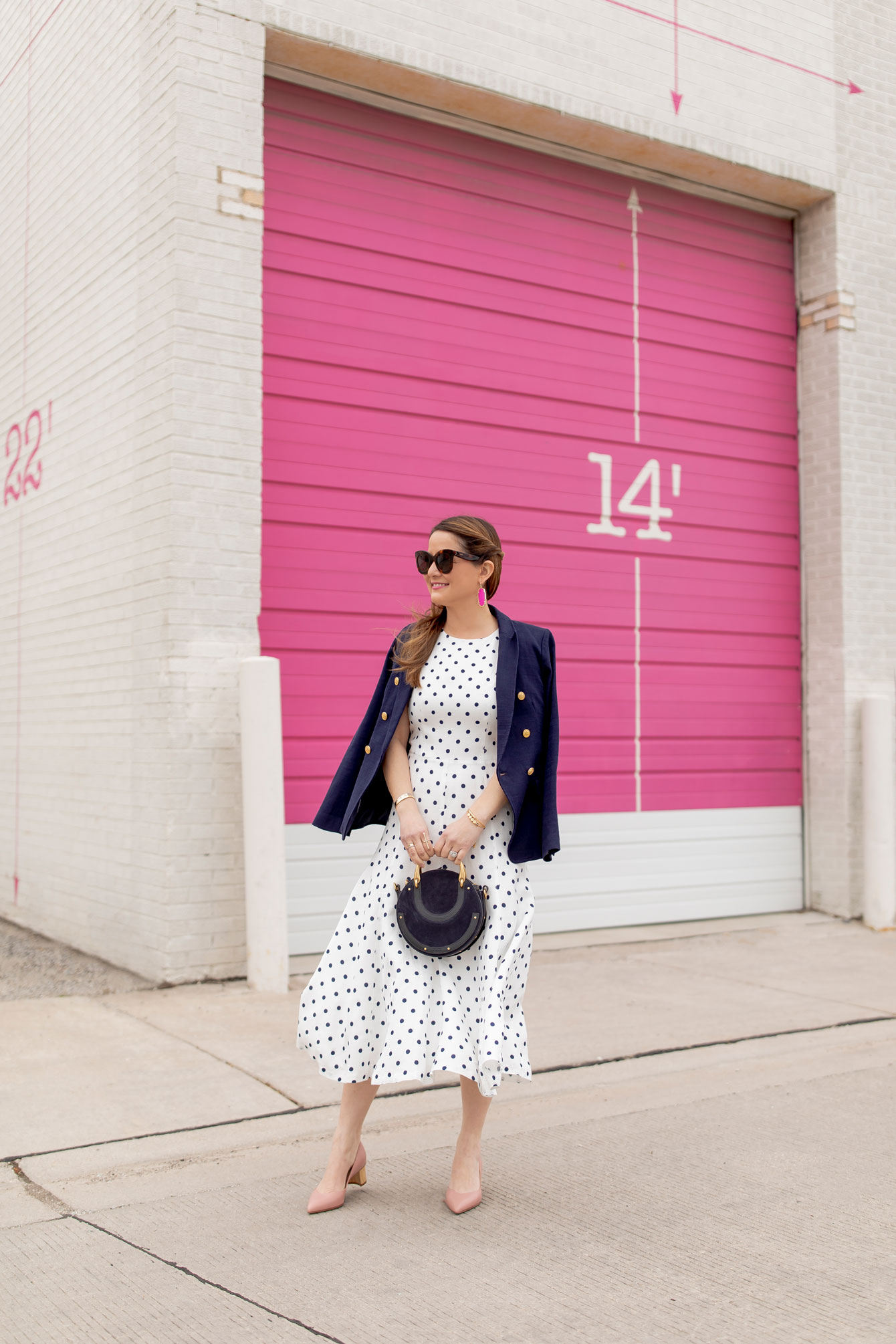 Jennifer Lake Polka Dot Dress