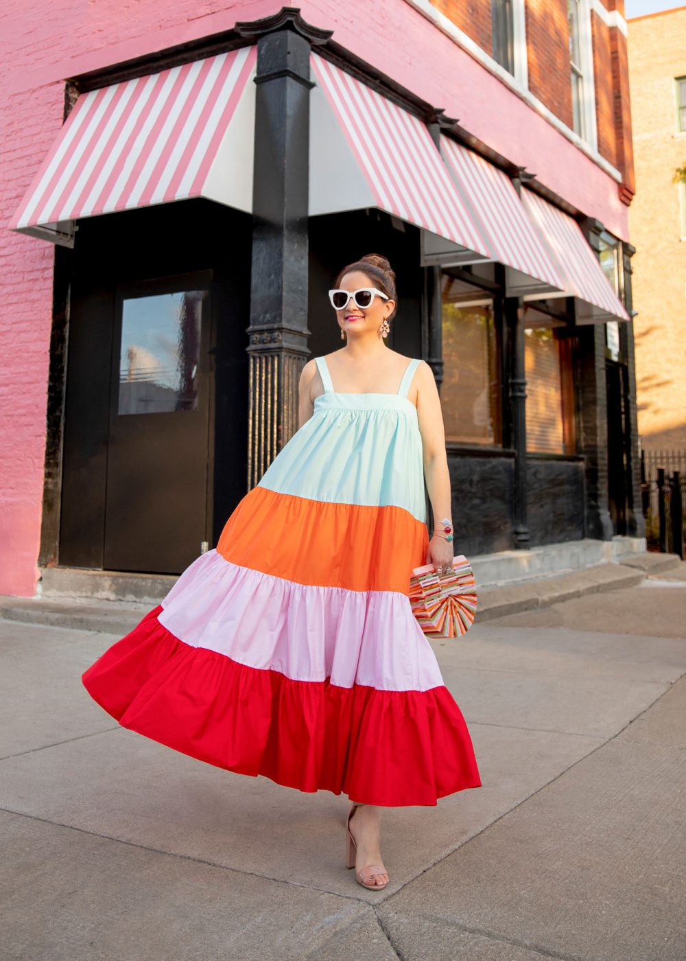 Rainbow Stripe Dress Jennifer Lake
