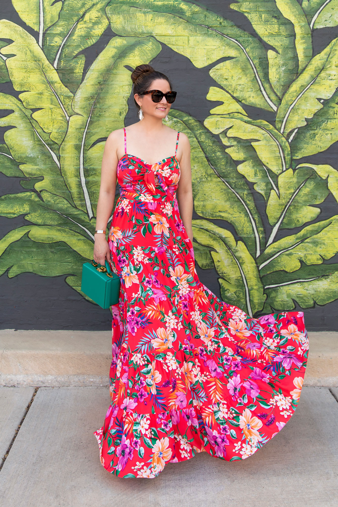 Tropical Floral Maxi Dress