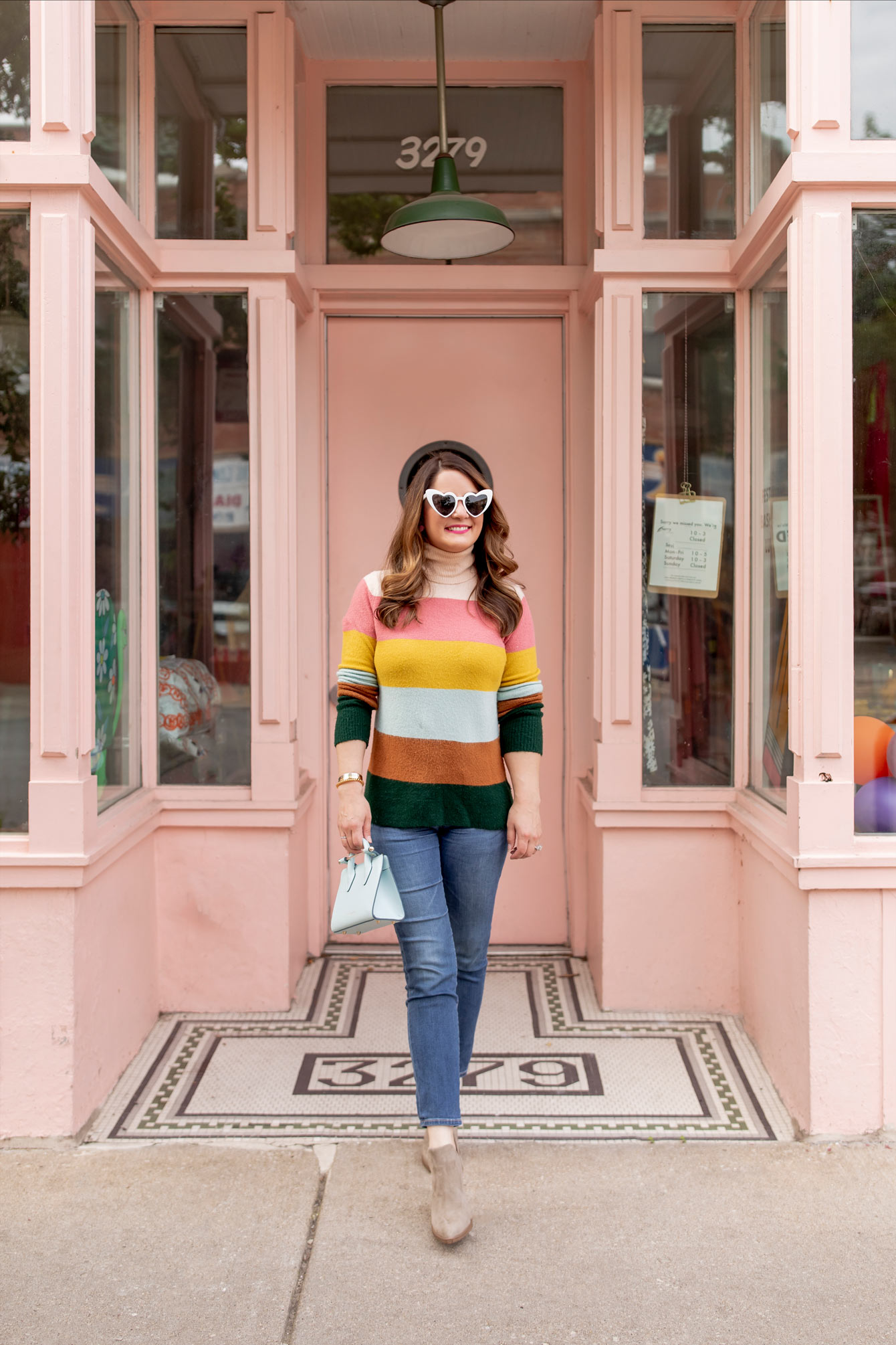 Halogen Multicolor Stripe Sweater