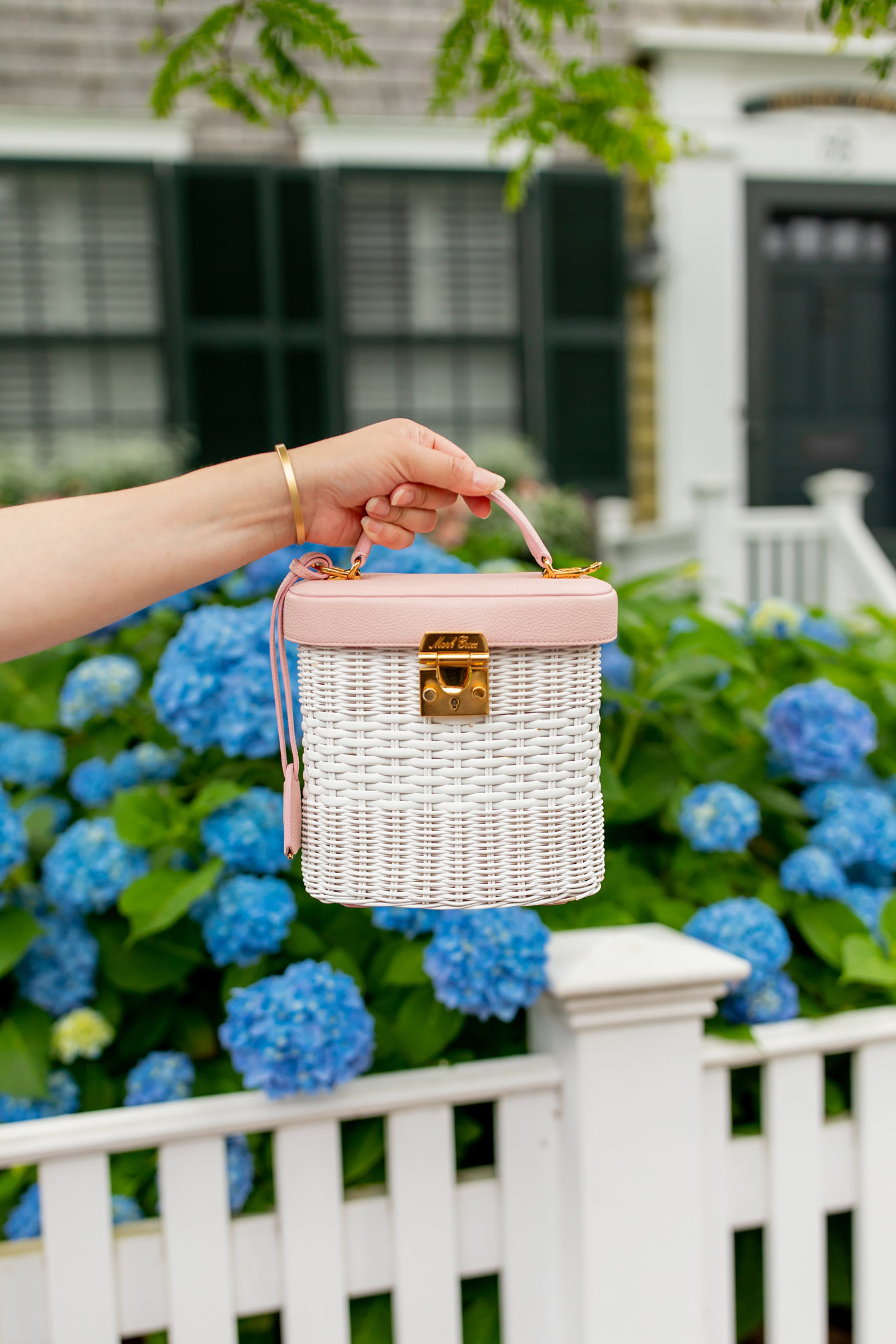 Mark Cross Benchley Rattan Bag