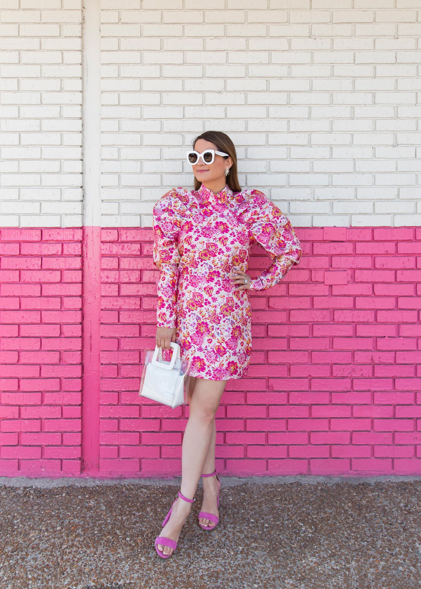 Rotate Birger Christensen Dress Pink Floral - Style Charade
