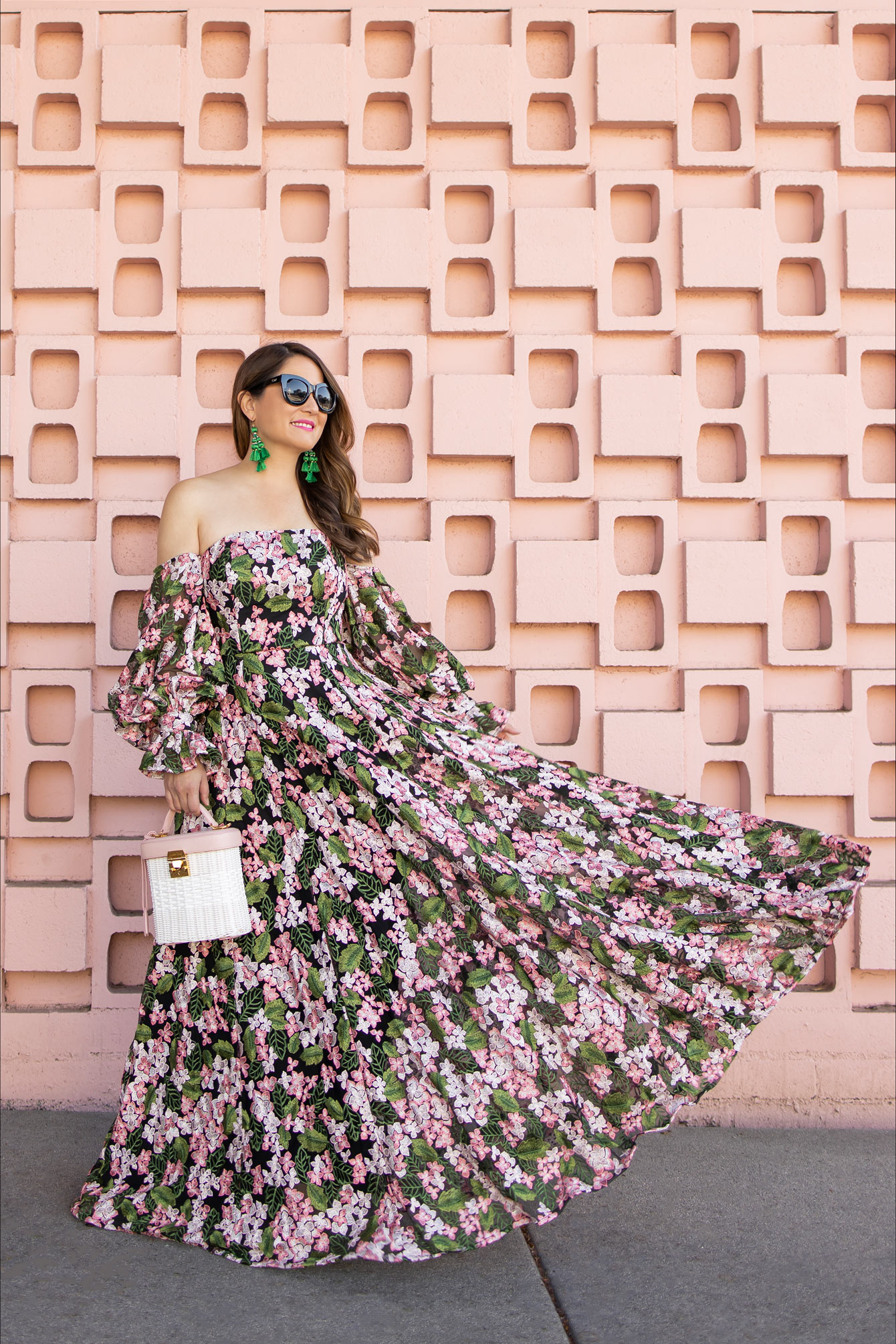 Affordable Floral Lace Maxi Dress