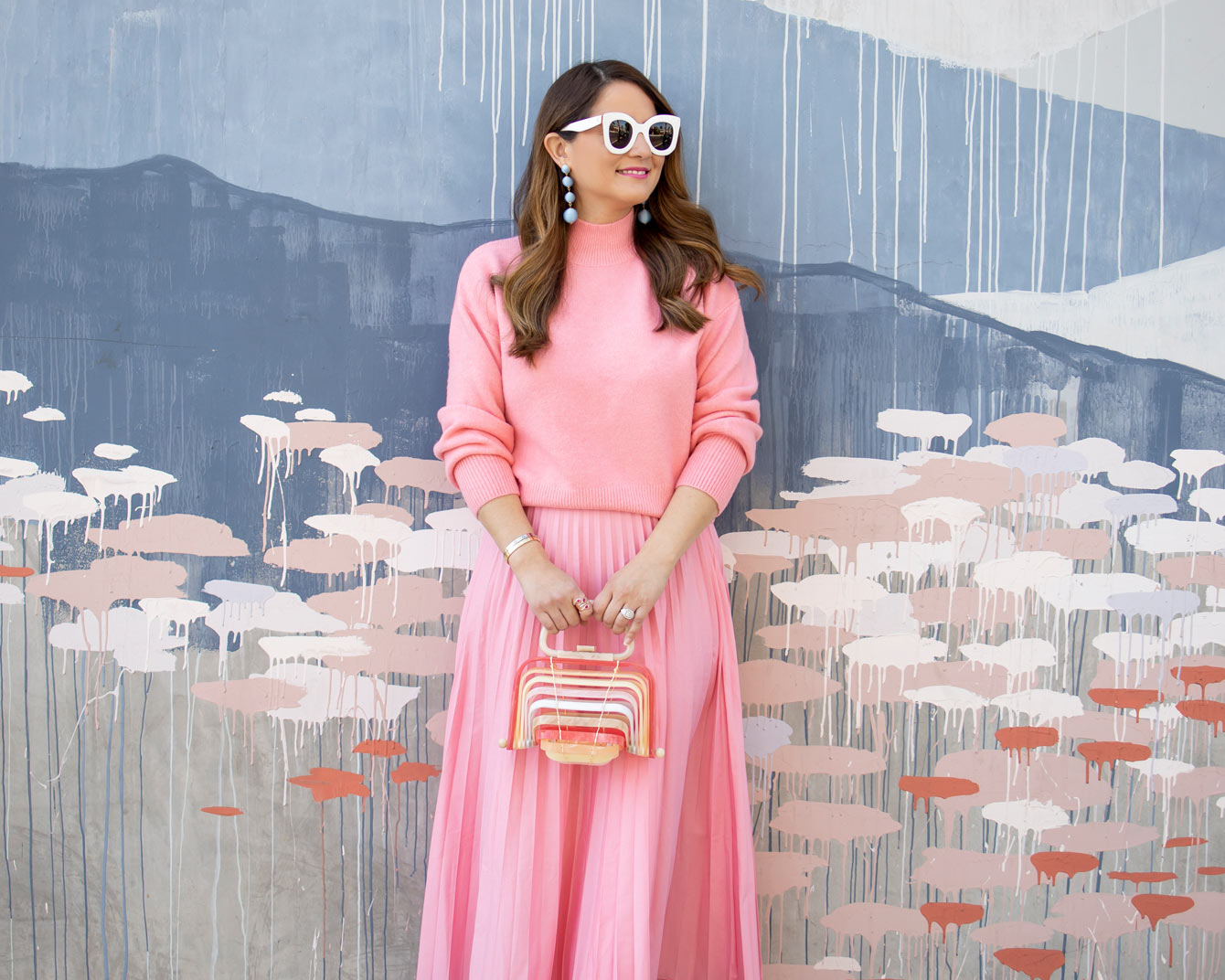 Jennifer Lake Pink Monochrome Outfit